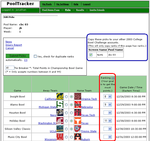 2025 March Madness Daily Pickem Pool